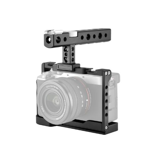 YELANGU C24 Camera Cage Stabilizer Kit for Sony Alpha 7C - Black - 1