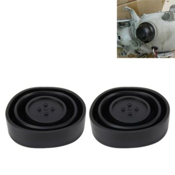 Universal Car LED Headlight Dust Cover Seal Caps - 2 PCS - 1