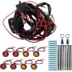 UTV/ATV Car Turn Signal Light Toggle Switch Kit - Horizontal Turn Switch - 1