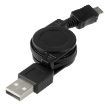 USB 2.0 to Micro USB Retractable Data Cable - 10cm Length - 3