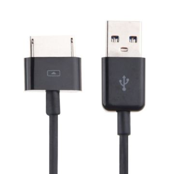 2m USB 3.0 Data Sync Charger Cable for Asus Eee Pad Transformer Prime (Black) - 1