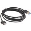 2m USB 3.0 Data Sync Charger Cable for Asus Eee Pad Transformer Prime (Black) - 2