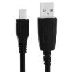 Micro USB to USB Data Sync Charger Cable 1m Black - 1