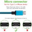 1m Woven Style Micro USB to USB 2.0 Data/Charger Cable - Orange - 4