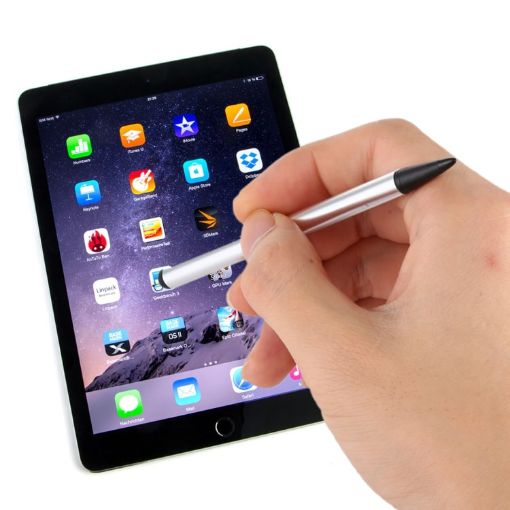 Silver Stylus Pen - Resistive Capacitive Touch Screen Precision - 1