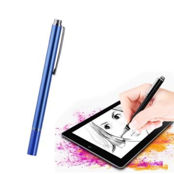 AT-21 Mobile Phone Touch Screen Capacitive Pen Drawing Pen Blue - 1