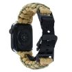 Apple Watch Series 7 45mm Dual-layer Braided Paracord Buckle Watch Band - 3