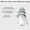 iMeBoBo iM9689 Shark Fin Earplugs - Noise Reduction, Three Layer Silicone - 6
