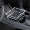 Tesla Model Y/3 Central Control Storage Box - Front PVC Transparent - 1