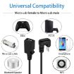 U-shaped Micro USB Male to Female Extension Cable - 6