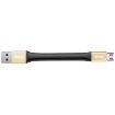 IVON CA90 3.1A Max USB to Micro USB Data Cable 14.5cm Champagne Gold - 2