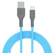 IVON CA78 2.4A Micro USB Fast Charging Data Cable, 1m Blue - 1