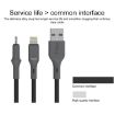 IVON CA78 2.4A Micro USB Fast Charging Data Cable, 1m Blue - 2
