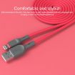 IVON CA78 2.4A Micro USB Fast Charging Data Cable, 1m Blue - 4