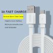 ROMOSS CB051 3A Micro USB Data Cable for Huawei Xiaomi - 1.5m Black - 2