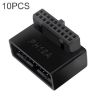 10 PCS 3.0 19P 20P Motherboard Male To Female Extension Adapter - 1