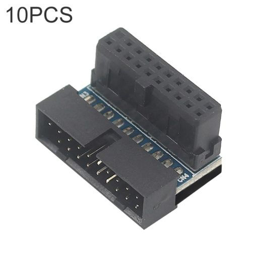 10 PCS 3.0 19P 20P Motherboard Male To Female Extension Adapter - 1