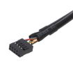 9 Pin USB 2.0 Desktop Computer 1 to 4 Pin Extension Cable - 3