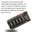 PWM Fan Hub Desktop Computer CPU Fan Expander Black - 4