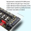 PWM Fan Hub Desktop Computer CPU Fan Expander Black - 7