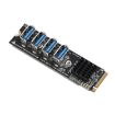 Waveshare 23316 M.2 to PCIe 4-Ch Expander - PCIe X1 to X16 - 2