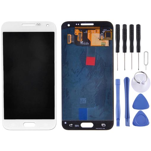 LCD Display + Touch Panel for Galaxy E7 - White - 1