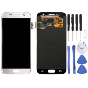 LCD Display + Touch Panel for Galaxy S7 White - 1