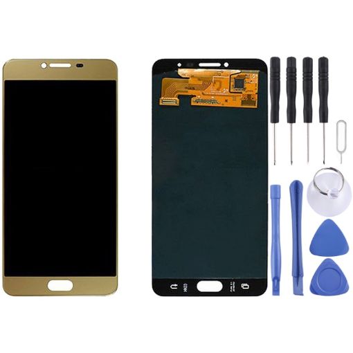 LCD Display + Touch Panel for Galaxy C7/C7000 - Gold - 1