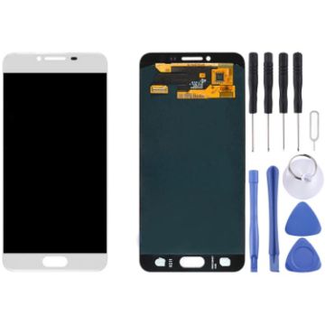LCD Display + Touch Panel for Galaxy C5/C5000 - White - 1