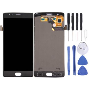 OnePlus 3 A3003 LCD Screen Digitizer Assembly - Black - 1