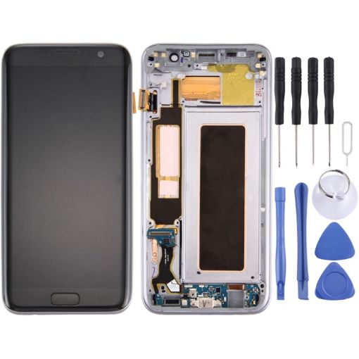LCD Screen Digitizer Assembly for Galaxy S7 Edge/G9350 (Black) - 1