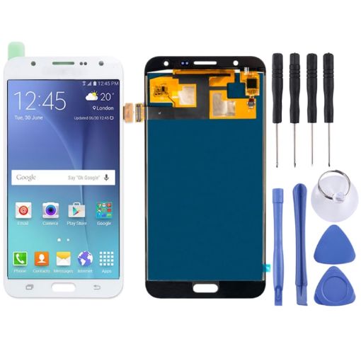 LCD Screen + Touch Panel for Galaxy J7/J700 (White) - 1