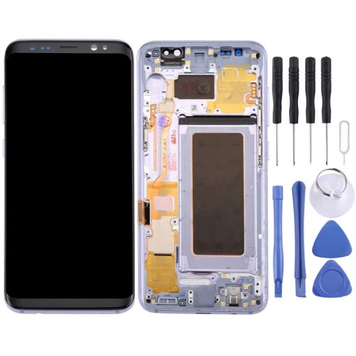Original LCD Screen + Touch Panel w/ Frame for Galaxy S8 (Grey) - 1