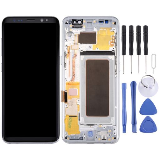 Original LCD Screen + Touch Panel for Galaxy S8 (Silver) - 1