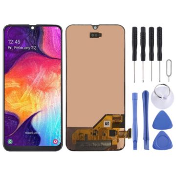 Original Super AMOLED LCD Screen for Galaxy A40 SM-A405F/DS - Black - 1
