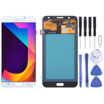 TFT LCD Screen & Digitizer Assembly for Galaxy J7 Neo/J701 - White - 1