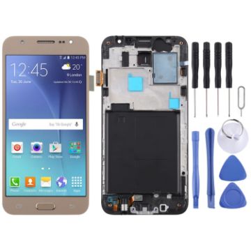 Gold TFT LCD Screen for Galaxy J5 (2015) with Frame - 1