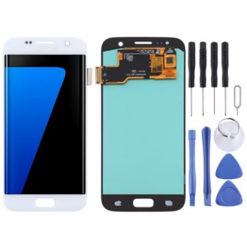 Samsung Galaxy S7 OLED LCD Screen with Digitizer Full Assembly - Silver - 1