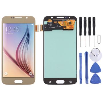 Samsung Galaxy S6 OLED LCD Screen with Digitizer Full Assembly - Gold - 1