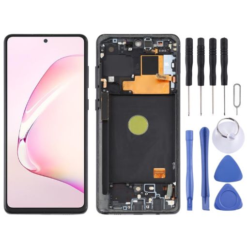 Samsung Galaxy Note10 Lite AMOLED LCD Screen Digitizer Assembly (Black) - 1
