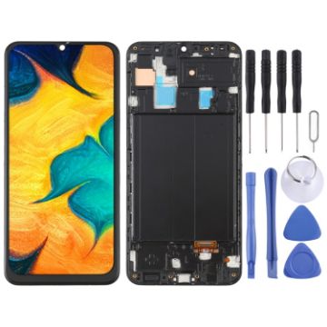 Samsung Galaxy A30 SM-A305 OLED LCD Screen Digitizer Assembly (Black) - 1