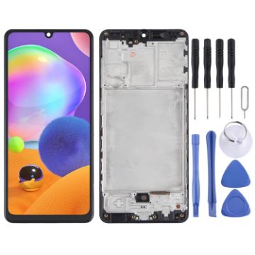 Samsung Galaxy A31 SM-A315 AMOLED LCD Screen with Frame (Black) - 1