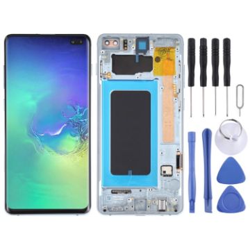 Samsung Galaxy S10+ Super AMOLED LCD Screen Digitizer Assembly (Blue) - 1