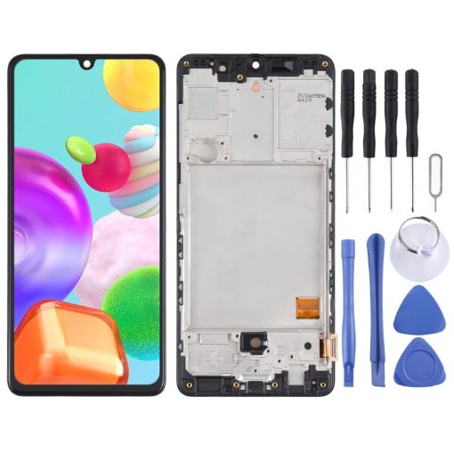 Samsung Galaxy A41 SM-A415 AMOLED LCD Screen Digitizer Assembly (Black) - 1