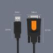 D.Y.TECH USB to DB9 RS232COM Serial Cable - FT232 1.5m - 3