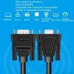 DTECH RS232 Serial DB9 Extension Line 1.5m - Male to Female - 6