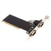 RS232 Serial Port TX382B 2 Port Pci to 9 Pin Com Riser Card Adapter - 5