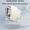Picture of JINGHUA B110 Male To Female DB Cable RS232 Serial COM Cord Printer Device Connection Line, Size: 10m (Beige)