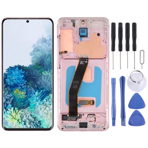 Samsung Galaxy S20 4G SM-G980 LCD Screen Assembly (Pink) - 1