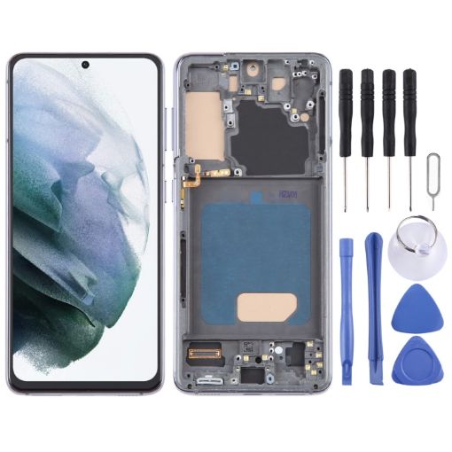 Samsung Galaxy S21 5G SM-G991 TFT LCD Screen Digitizer Assembly (Grey) - 1